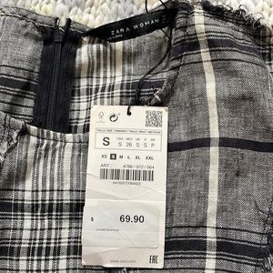 NWT ✨ Zara Plaid Fall Maxi Dress